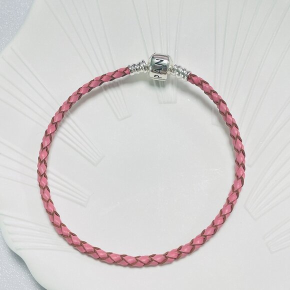 Pandora Single Pink Leather Bracelet - Picture 1 of 3